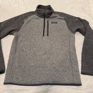 Patagonia‎ 1/4 Zip Better Sweater Pullover Men's Size Medium Gray GORPCORE